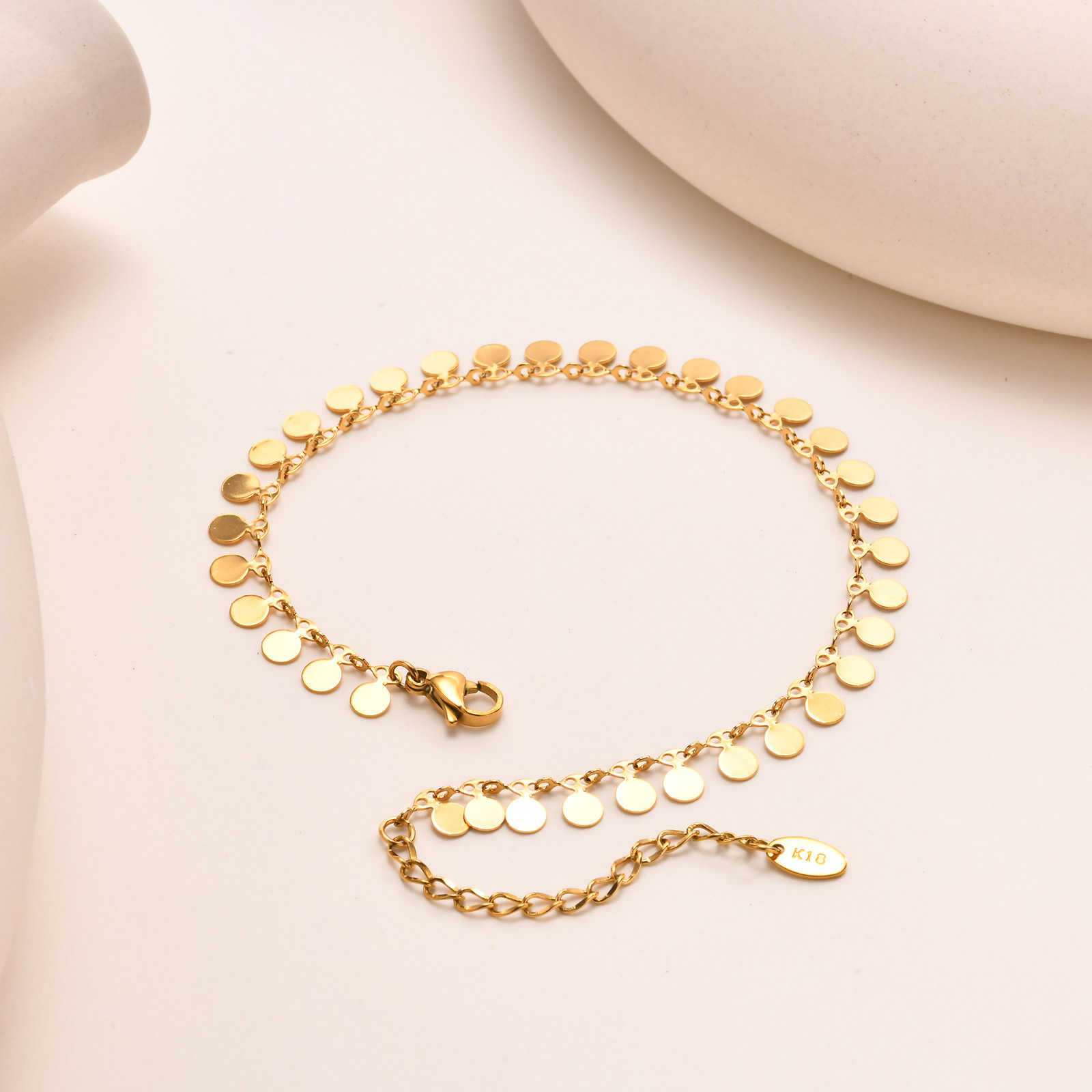 Jc Jewelry & Watches Photos - Full-gloss Disc Tassel Anklet for Women