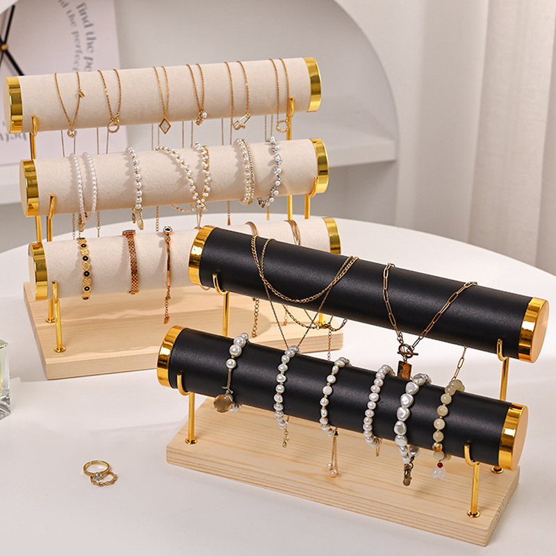 Jewelry Watches Men - {MAX-66} 1/2/3-Layer Jewelry Display Stand Wooden