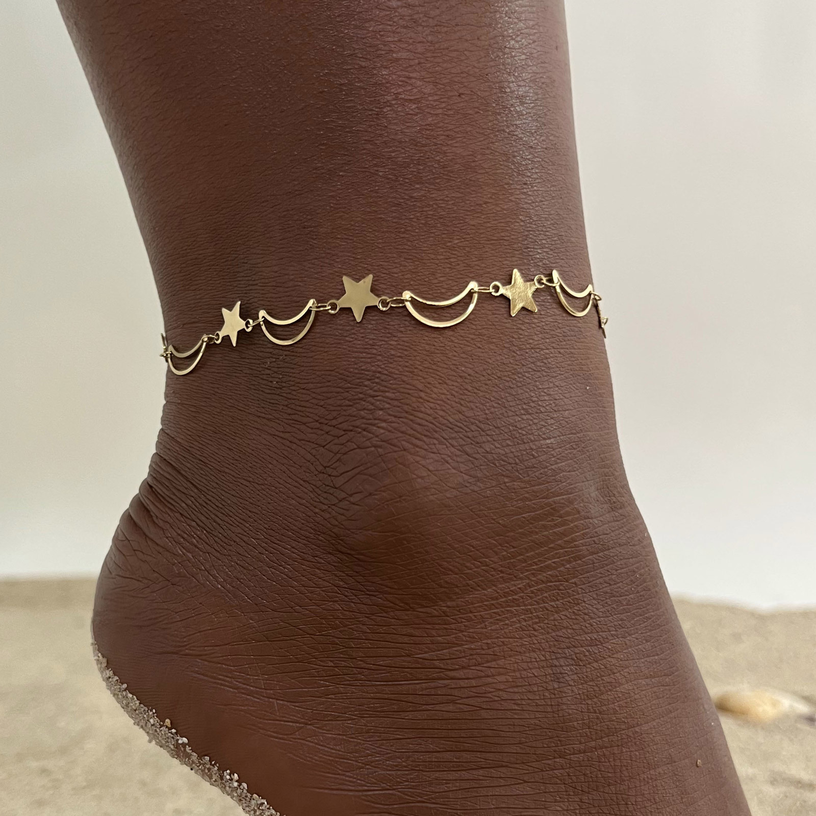 Jc Jewelry & Watches Photos - Dainty Hollow Star Moon Anklets Jewelry