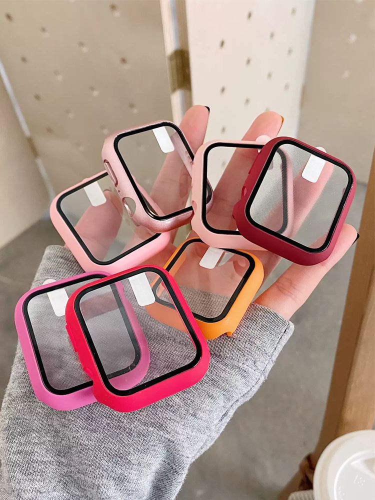 Tempered Glass+Case For Apple  - Jewelry Smart Watches avis et prix