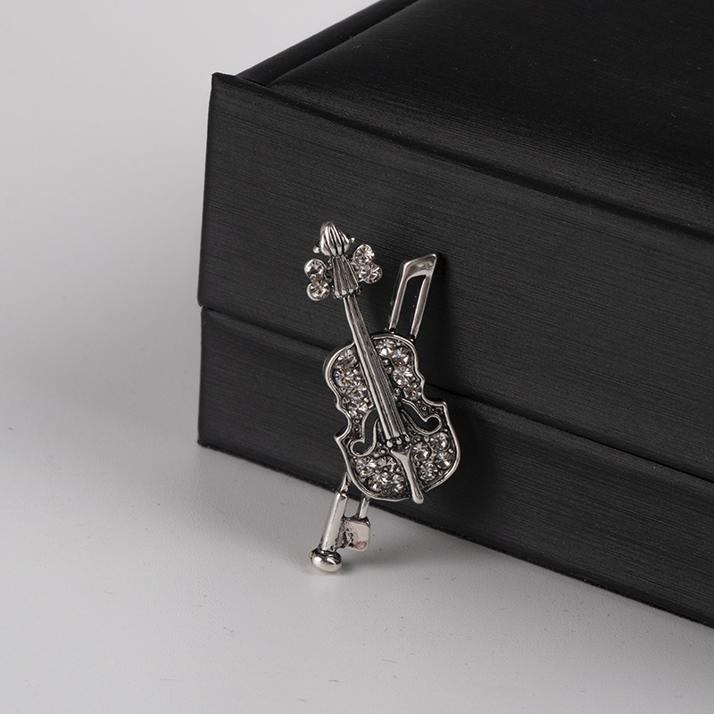 Crystal Violin Brooch Jewelry  - Vintage Brooch Pin avis et prix