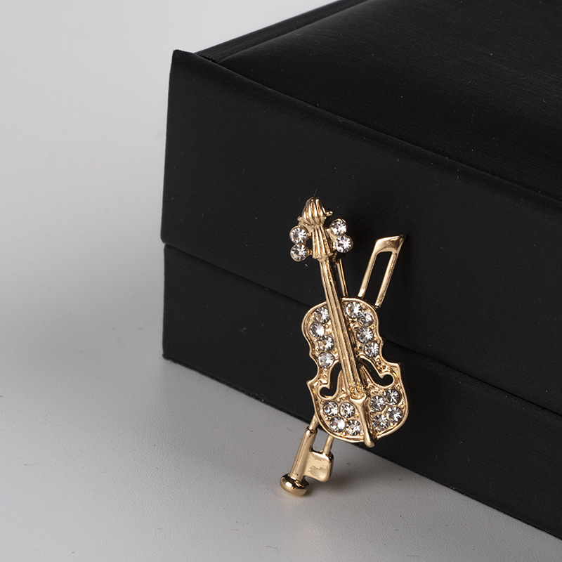 Crystal Violin Brooch Jewelry  - Vintage Brooch Pin avis et prix
