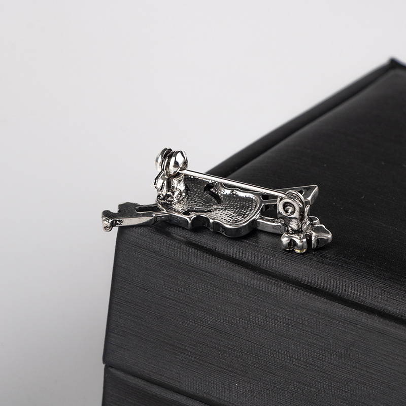 Crystal Violin Brooch Jewelry  - Vintage Brooch Pin avis et prix