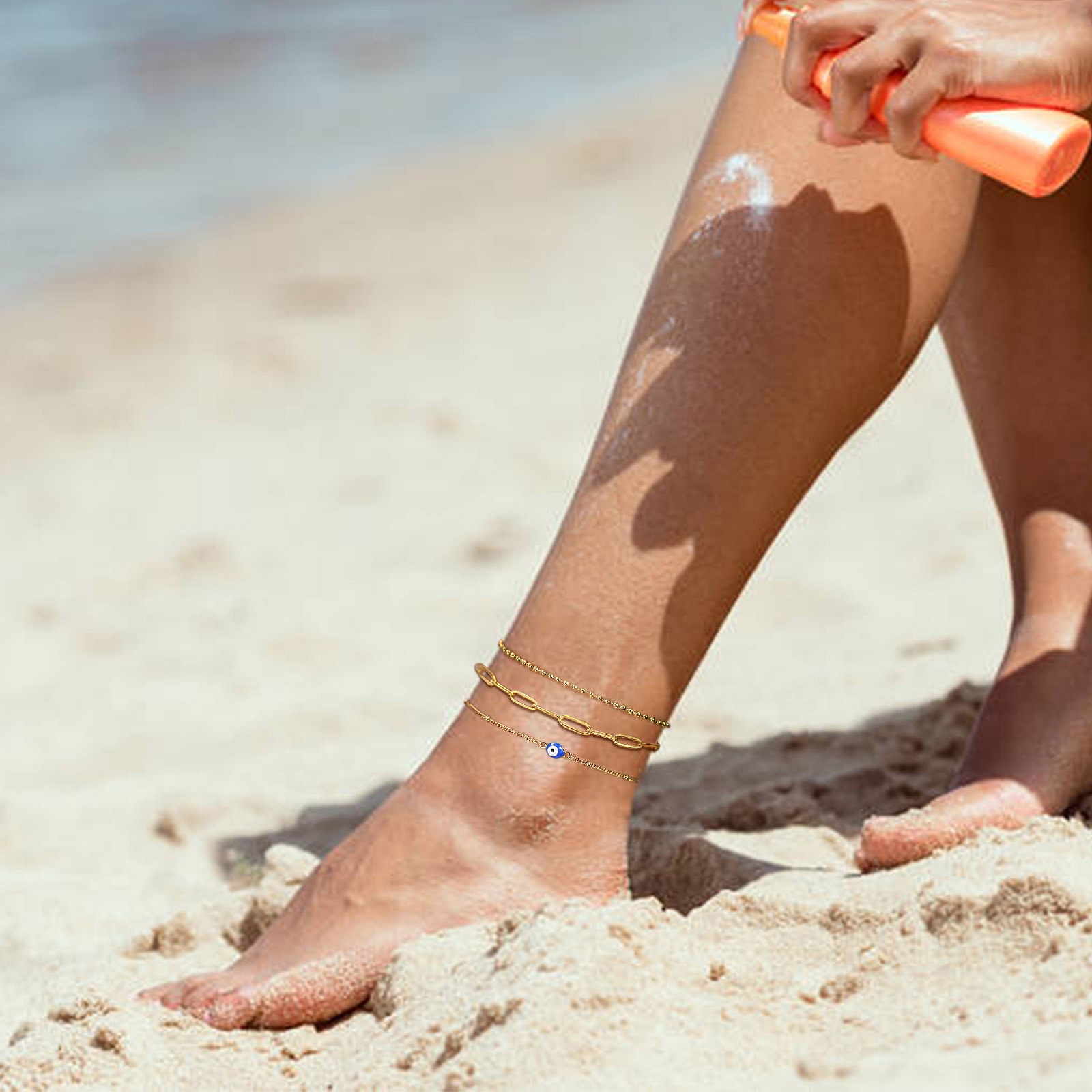 Evil Eye  Anklet Bracelet on L - Jc Jewelry & Watches Photos avis et prix