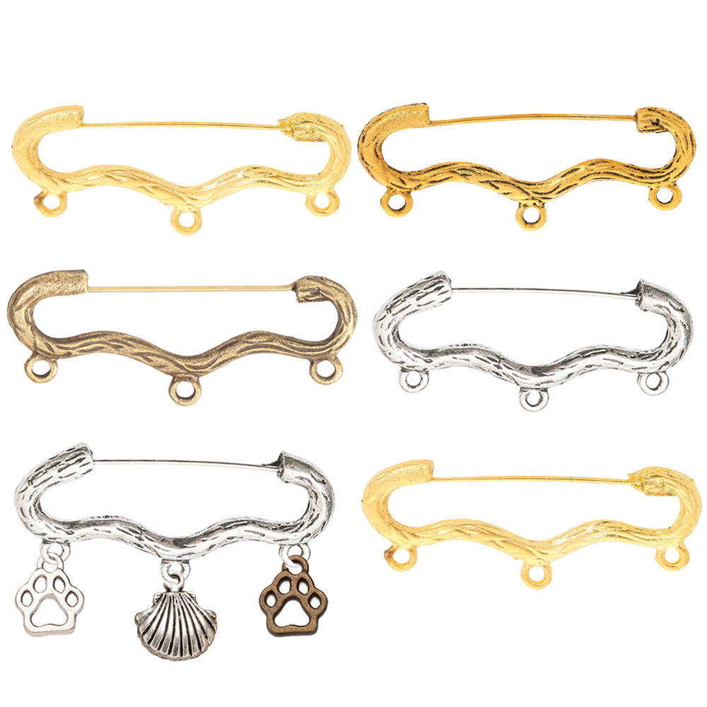 10pcs/LoT Vintage Wave Shape B - Vintage Brooch Pin avis et prix