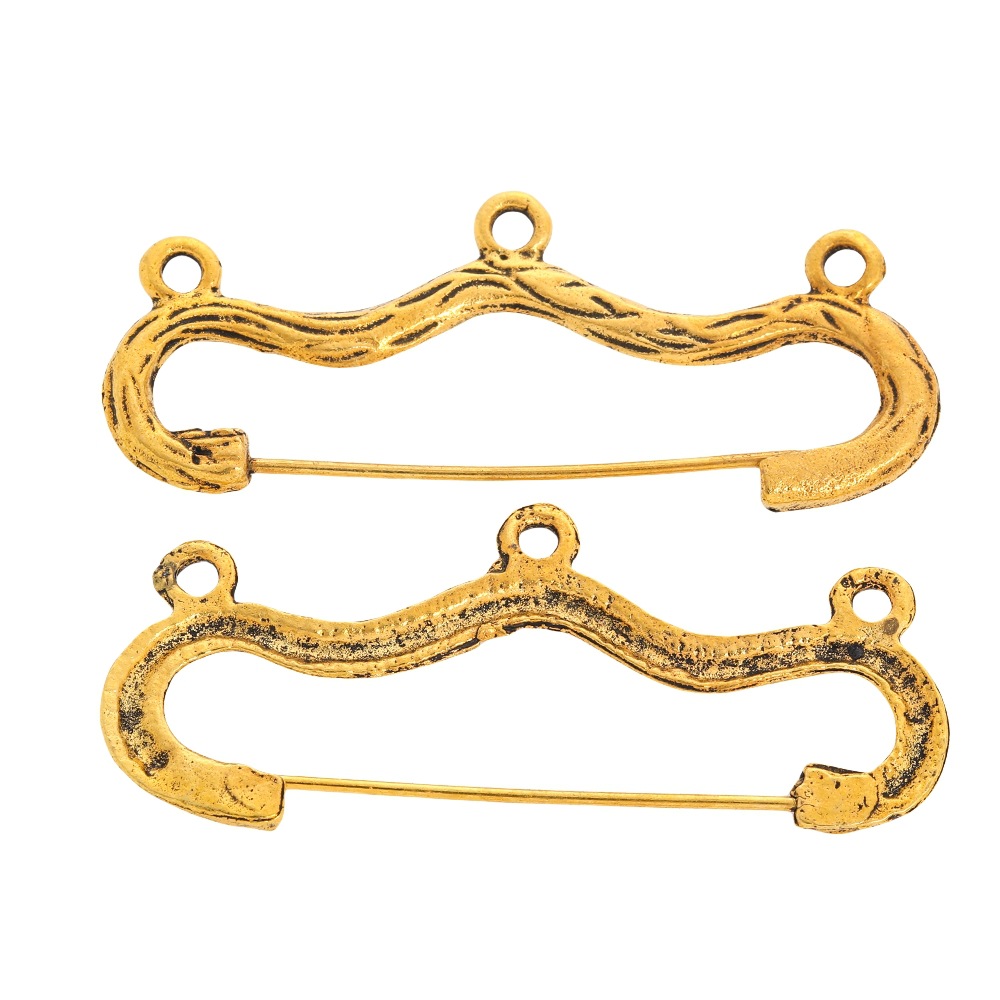10pcs/LoT Vintage Wave Shape B - Vintage Brooch Pin avis et prix