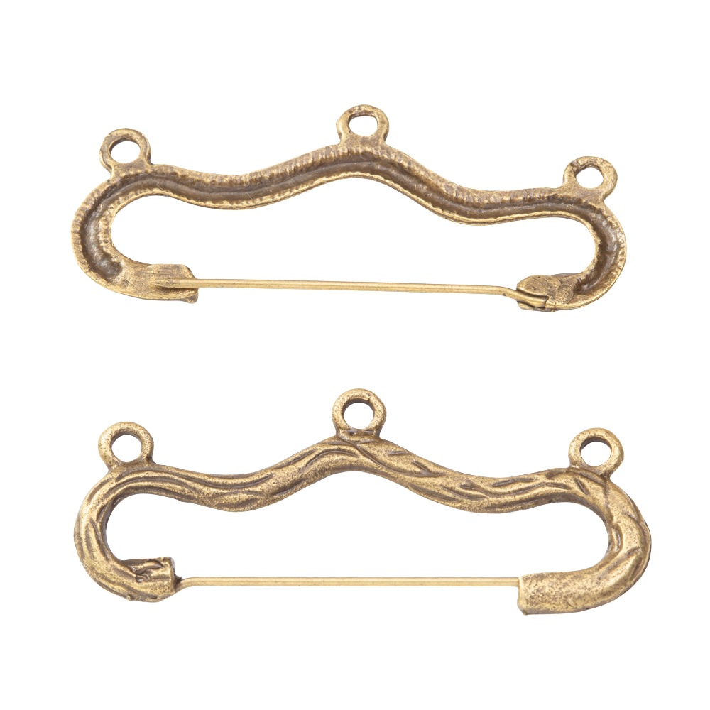 10pcs/LoT Vintage Wave Shape B - Vintage Brooch Pin avis et prix