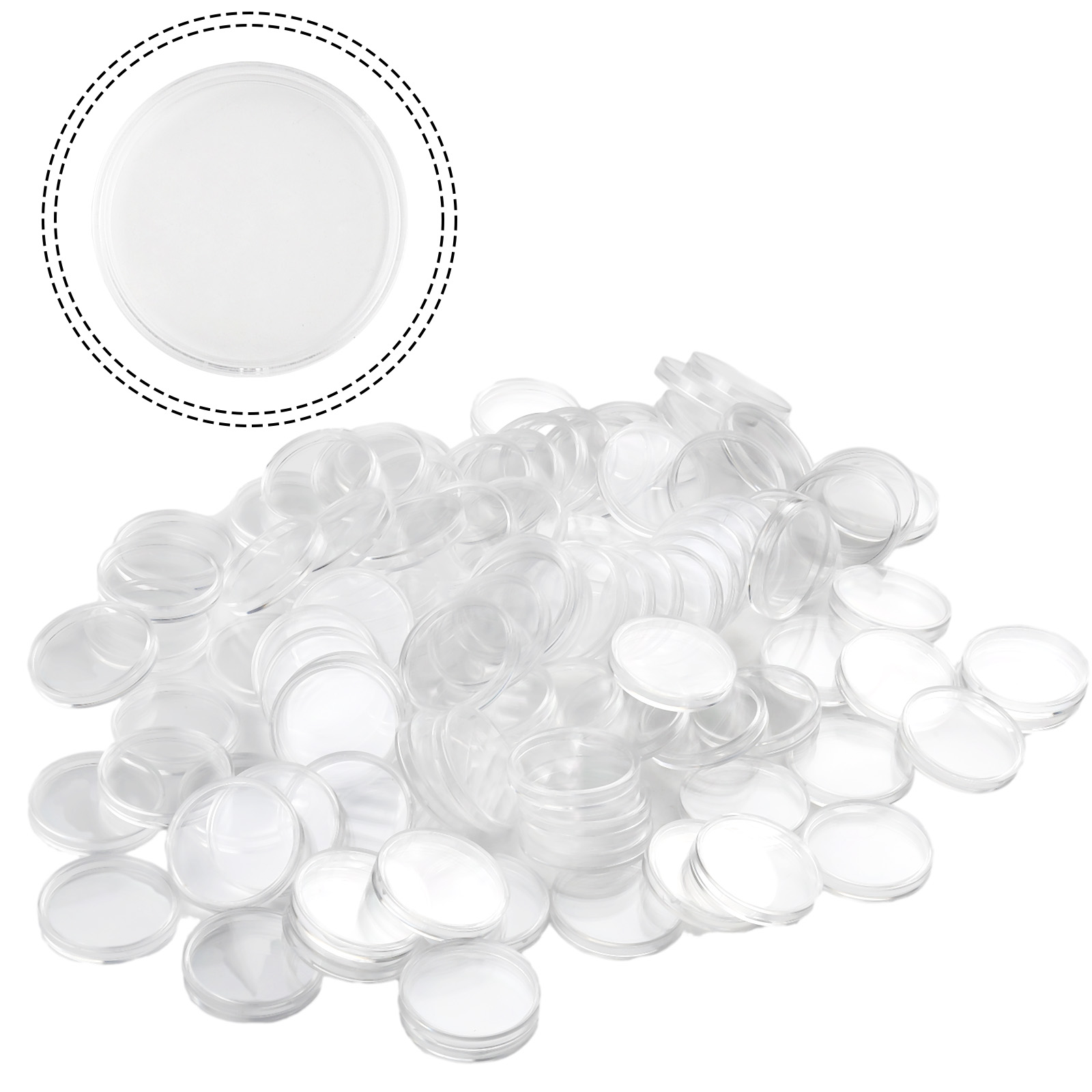 100 Clear Plastic Coin Capsule - Collectors Coins Jewelry & Watches Of Smithtown Reviews avis et prix