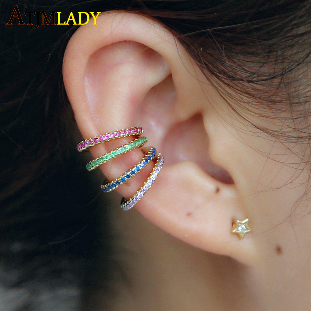Ear Cuff Micro Pave Cz Circle  - Ear Cuff No Piercing avis et prix