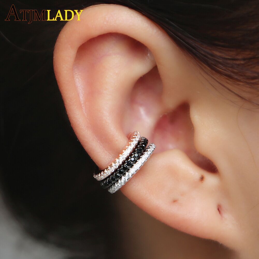 Ear Cuff Micro Pave Cz Circle  - Ear Cuff No Piercing avis et prix