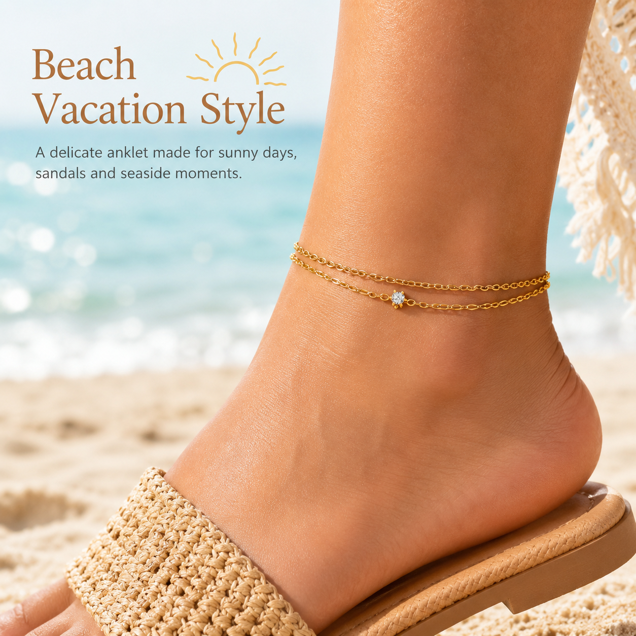 Waterproof Layered Anklet Brac - Jc Jewelry & Watches Photos avis et prix