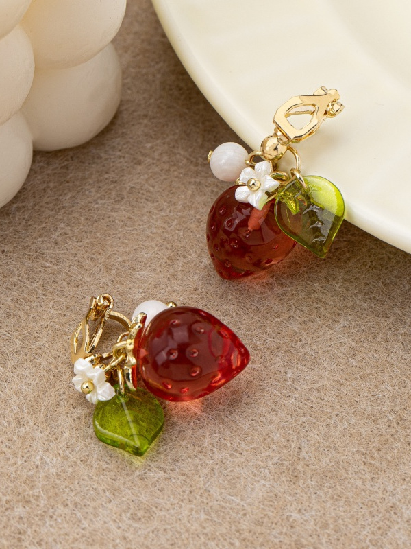 Cute Stberry Fruit Ear Cuffs f - Ear Cuff No Piercing avis et prix