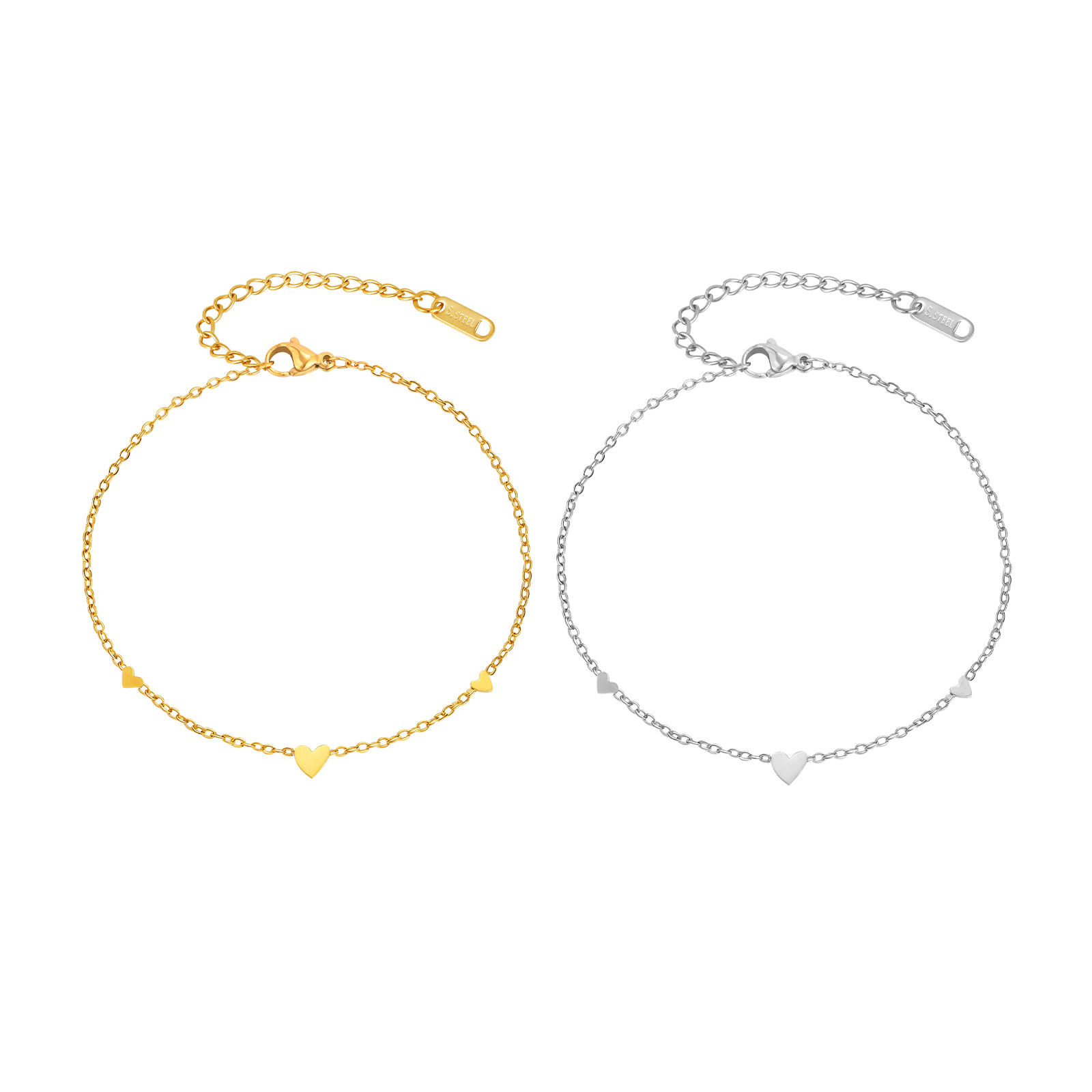 Stainless Steel Heart Anklets  - Jc Jewelry & Watches Photos avis et prix