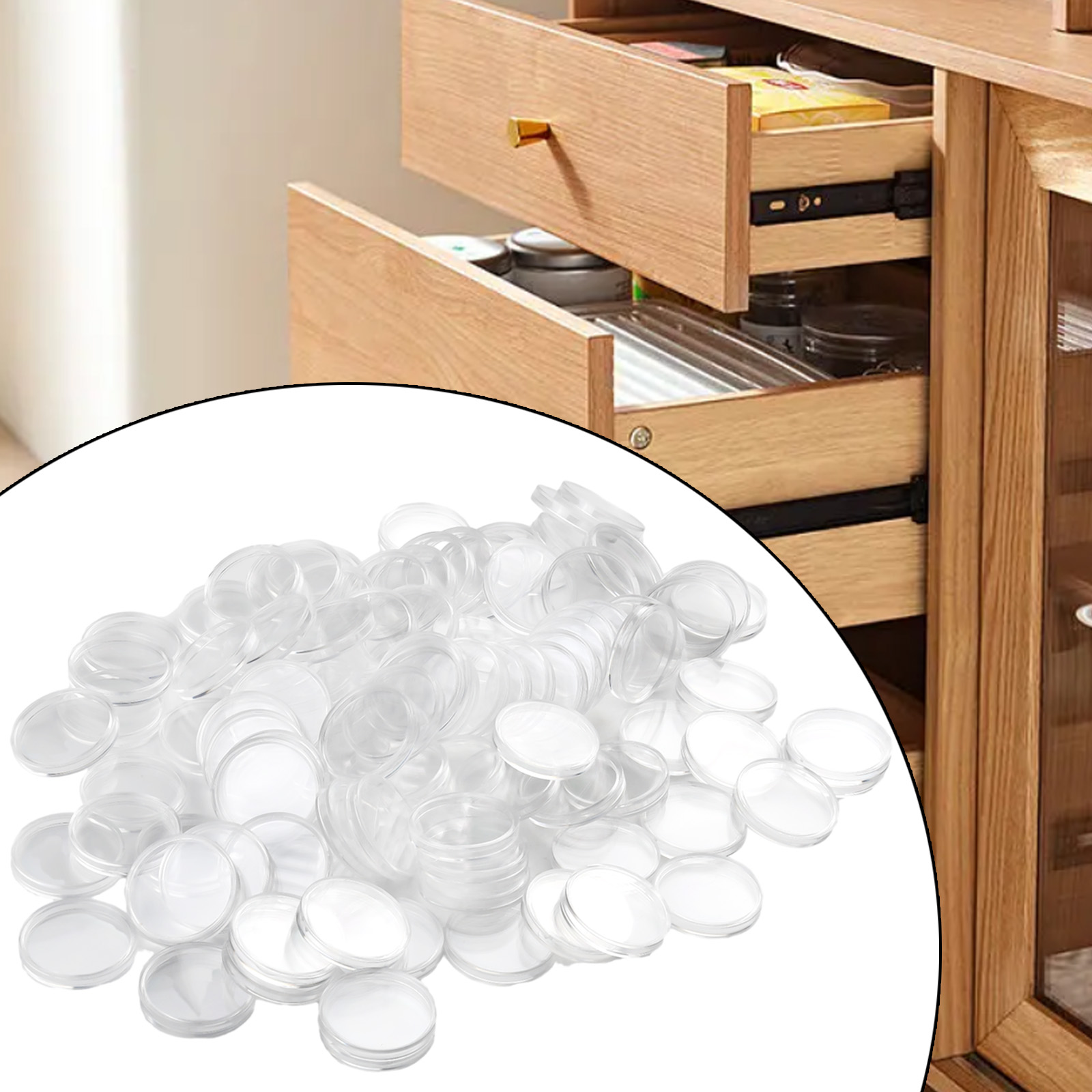 100Pcs Transparent Plastic Rou - Collectors Coins Jewelry & Watches Of Smithtown Reviews avis et prix