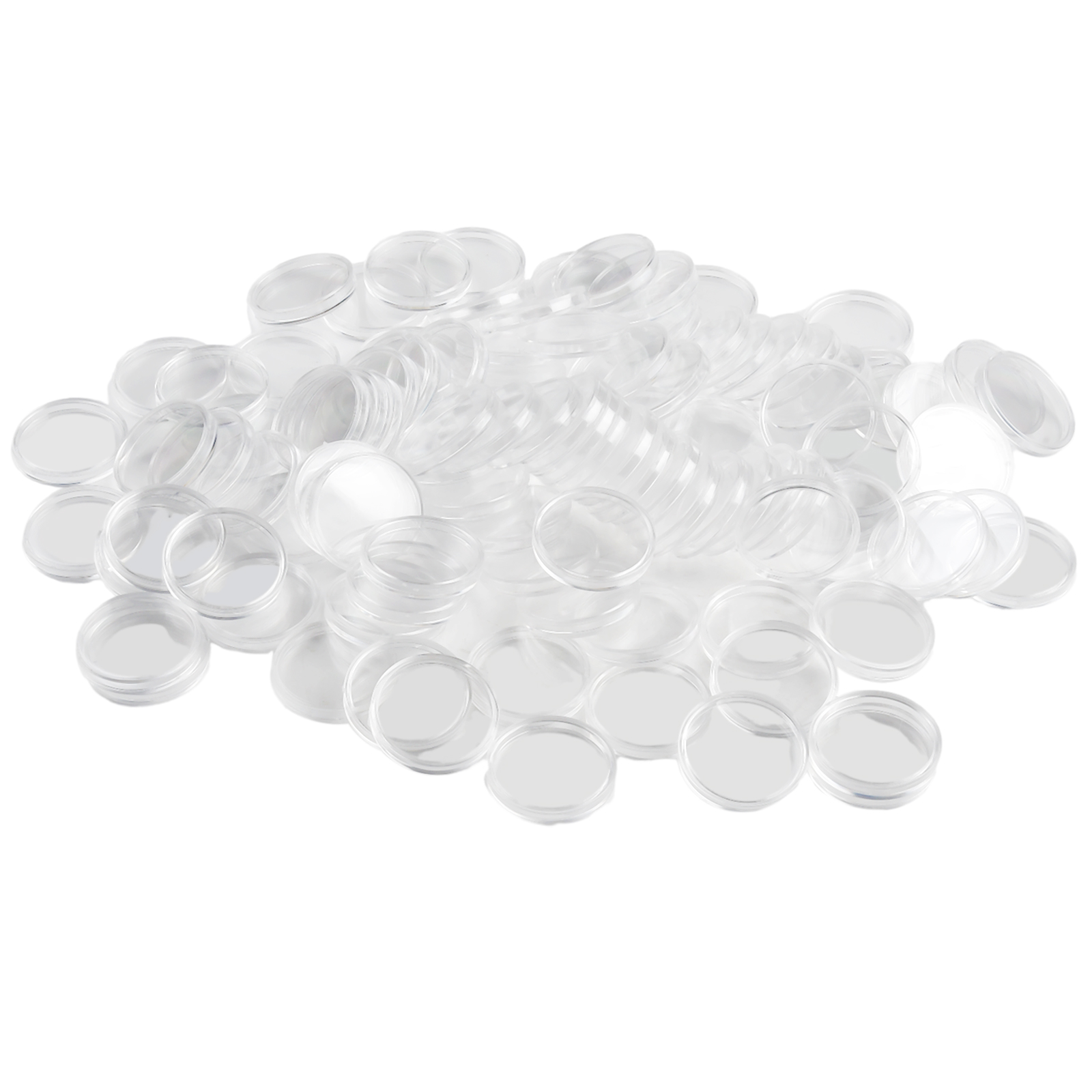100Pcs Transparent Plastic Rou - Collectors Coins Jewelry & Watches Of Smithtown Reviews avis et prix