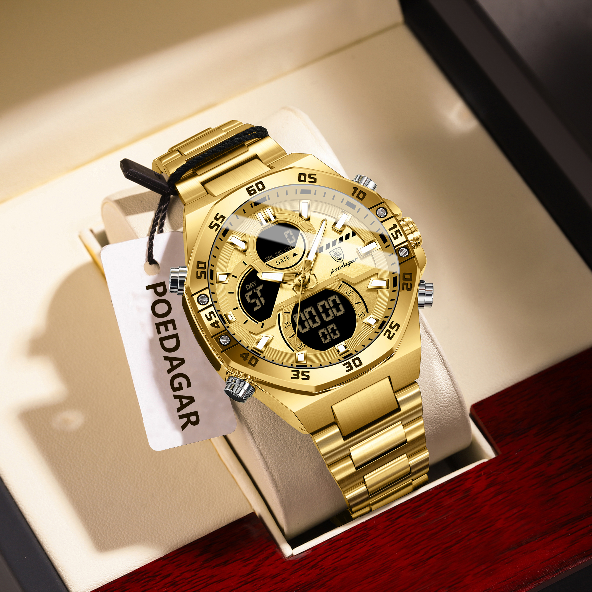 POEDAGAR Sport Men Watch LED W - Jewellery Watch avis et prix