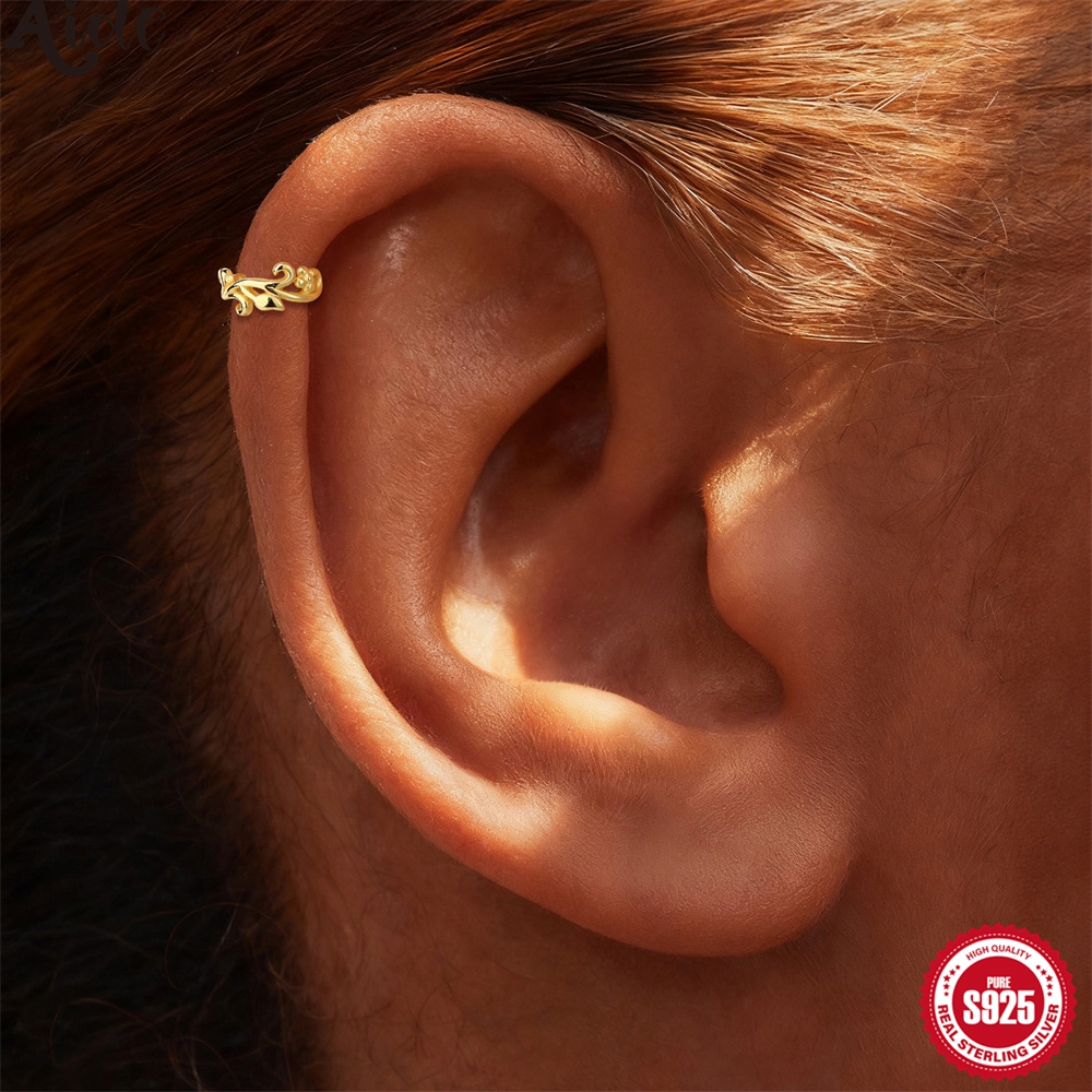 Aide 925 Sterling Silver Gold  - Ear Cuff No Piercing avis et prix