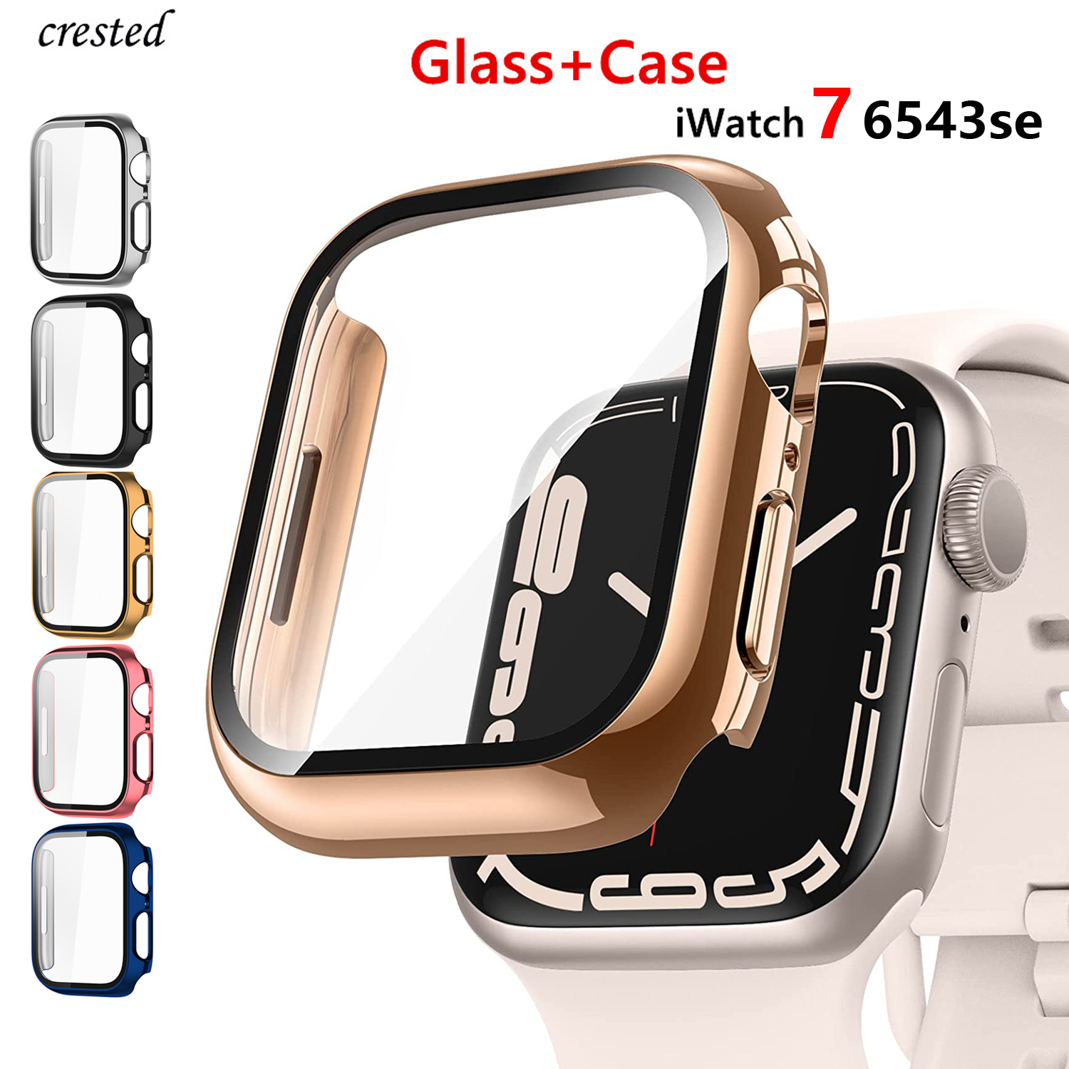 Glass+cover For Apple Watch Ca - Jewelry Smart Watches avis et prix
