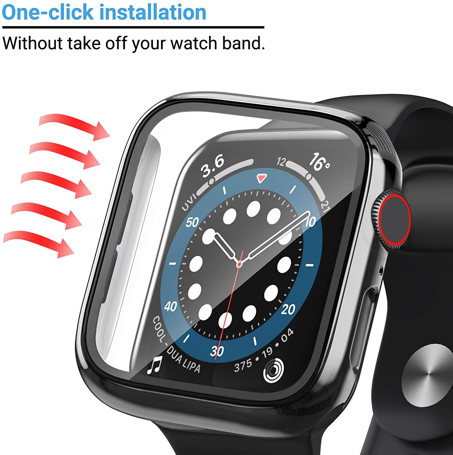 Glass+cover For Apple Watch Ca - Jewelry Smart Watches avis et prix