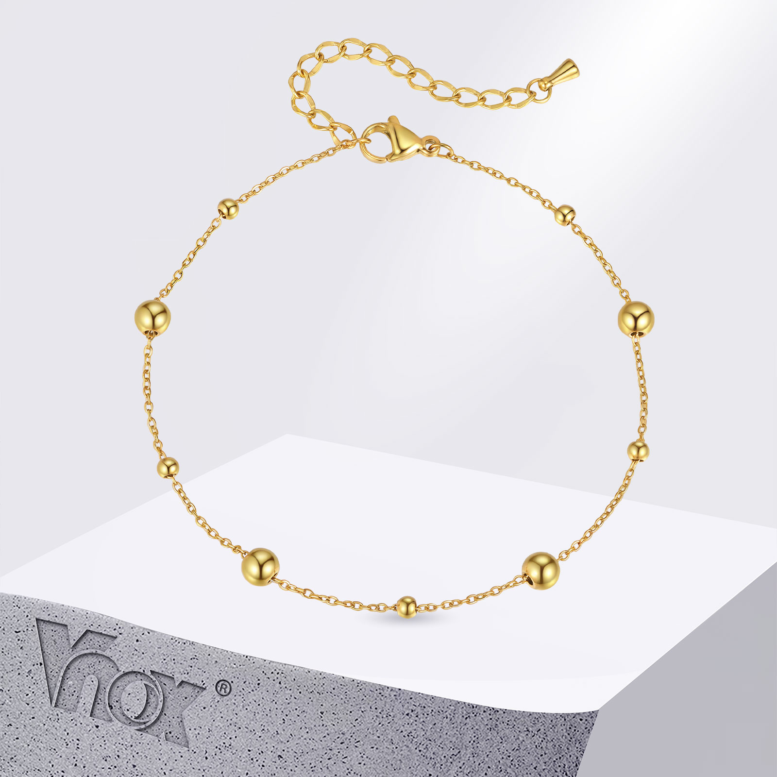 Vnox Stainless Steel Small Bea - Jc Jewelry & Watches Photos avis et prix