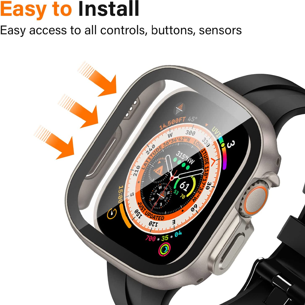 Glass+case For Apple Watch Ult - Jewelry Smart Watches avis et prix