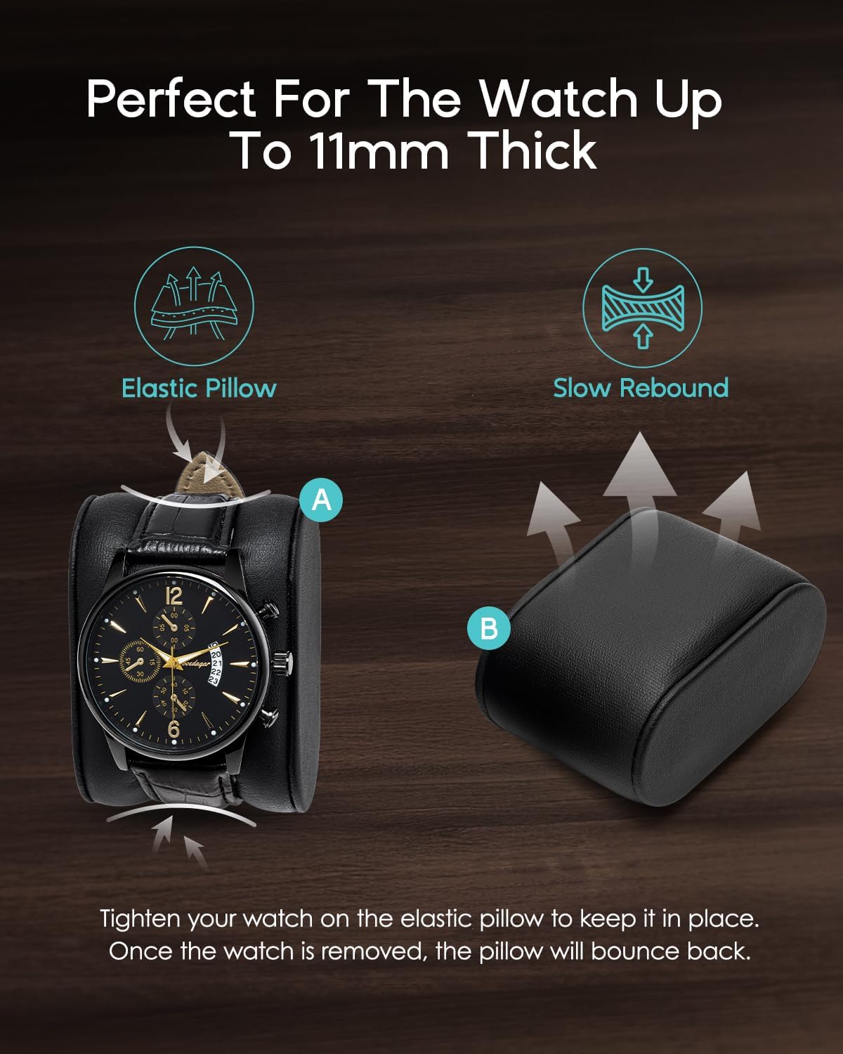 6-Slot Watch Case with Glass L - Jewelry Watches Men avis et prix
