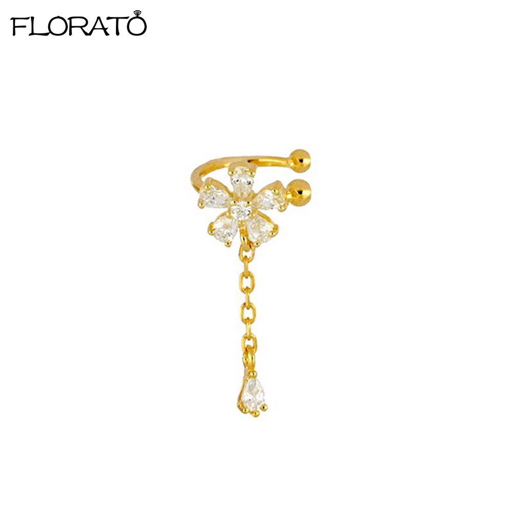 1PCS 18K Gold Earings Clip on  - Ear Cuff No Piercing avis et prix