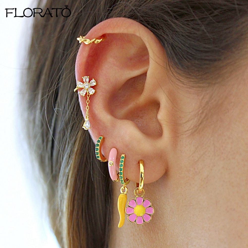 1PCS 18K Gold Earings Clip on  - Ear Cuff No Piercing avis et prix