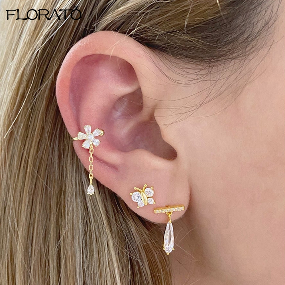 1PCS 18K Gold Earings Clip on  - Ear Cuff No Piercing avis et prix