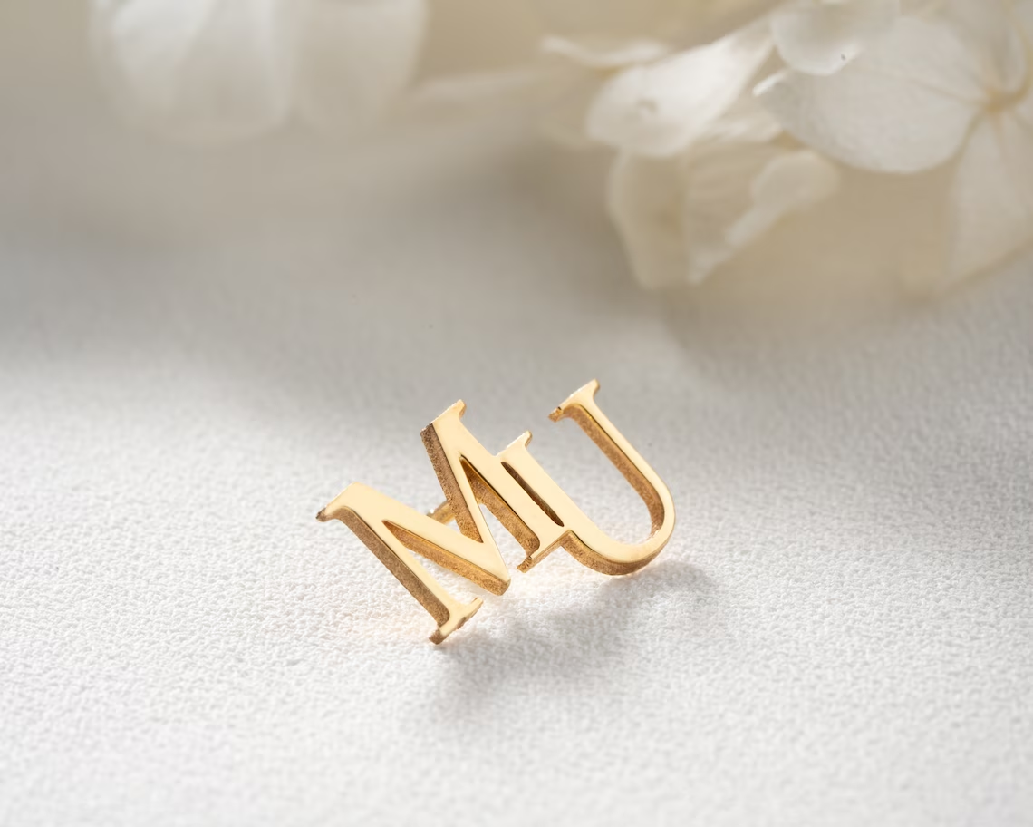 Personalized Initials Jacket L - Vintage Brooch Pin avis et prix