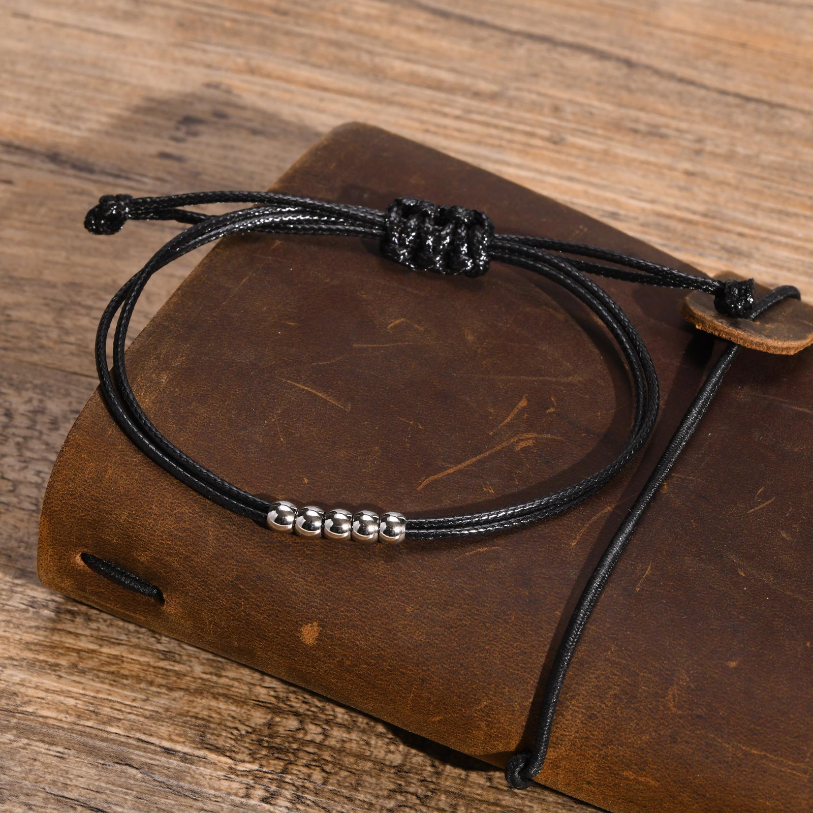 Men's Stylish Black Rope Chain - Jc Jewelry & Watches Photos avis et prix