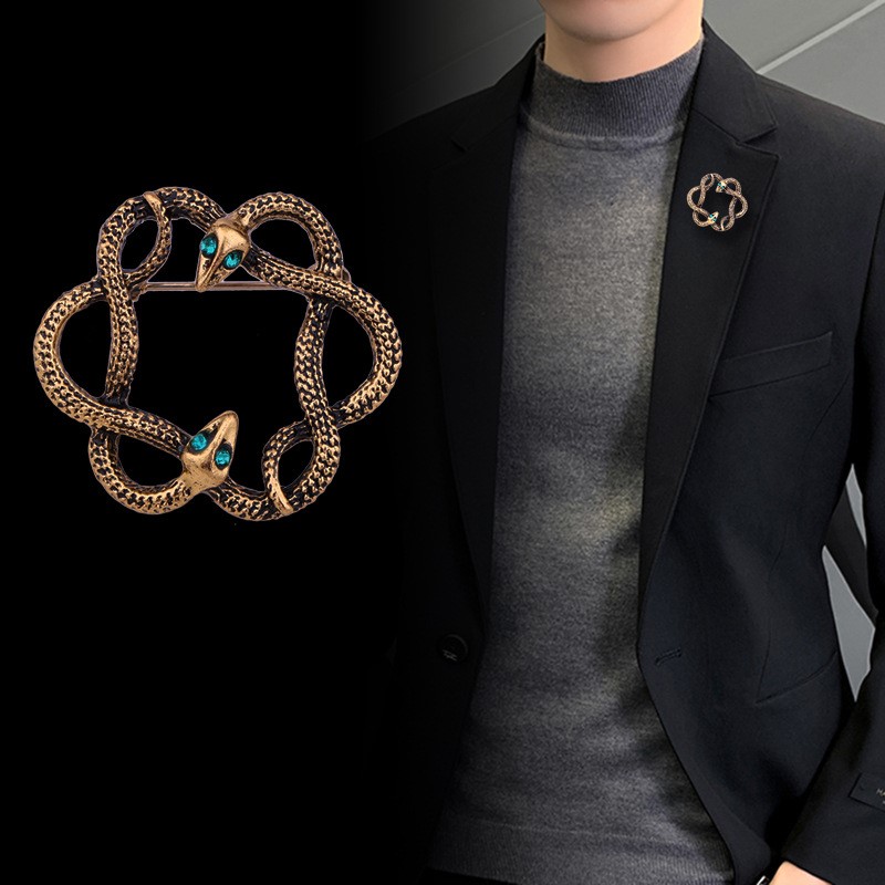 New Retro Metal Snake Brooch A - Vintage Brooch Pin avis et prix