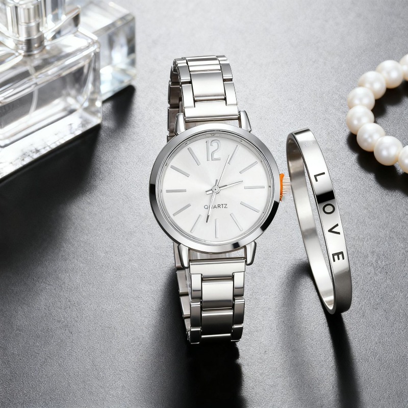 2pcs Set Watch Luxury Women Si - Jewelry Watches Women avis et prix