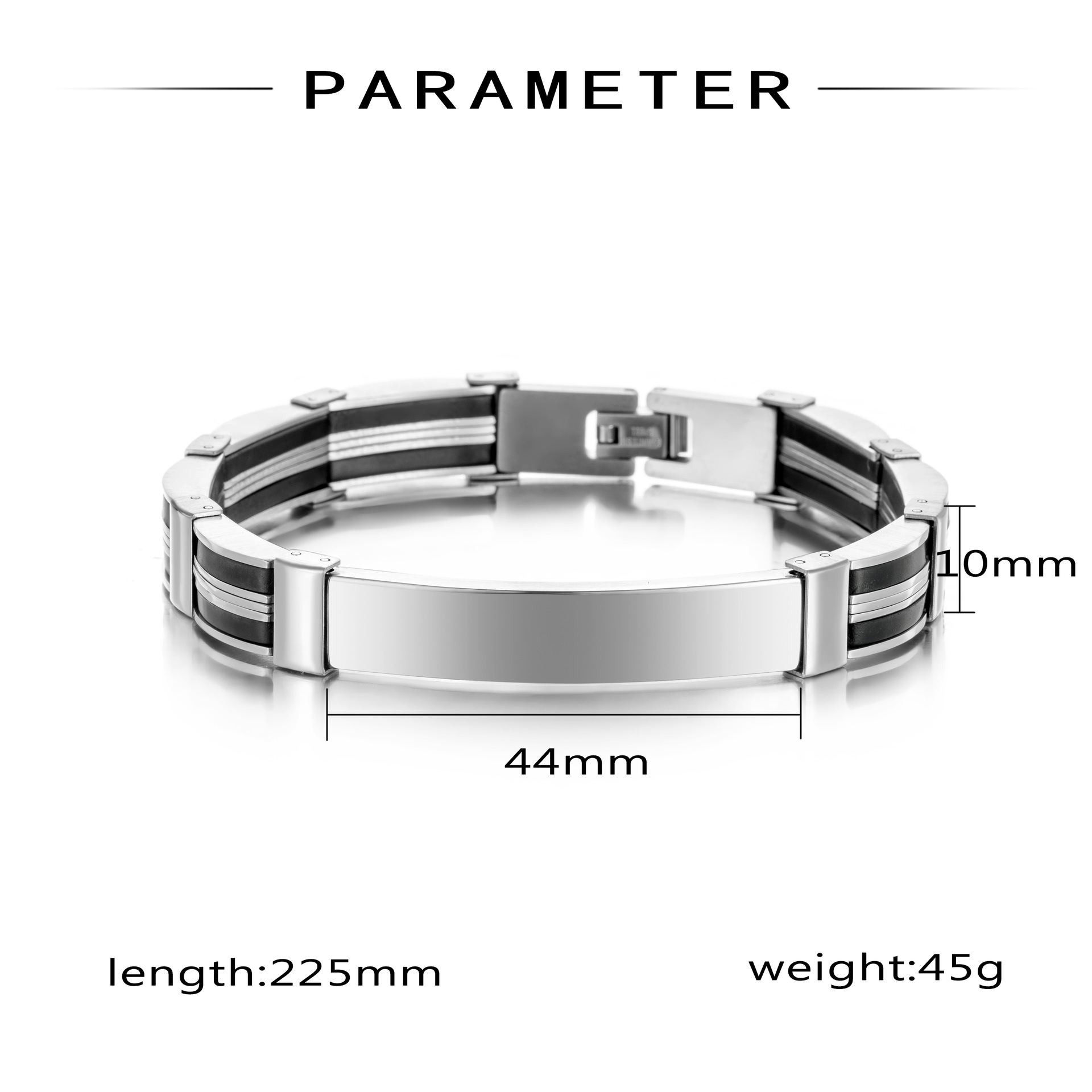 Punk Custom TEXT Name Men Stai - Jewelry Watches Men avis et prix