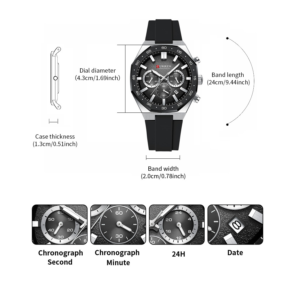 CURREN Fashion Casual Men Spor - Jewellery Watch avis et prix