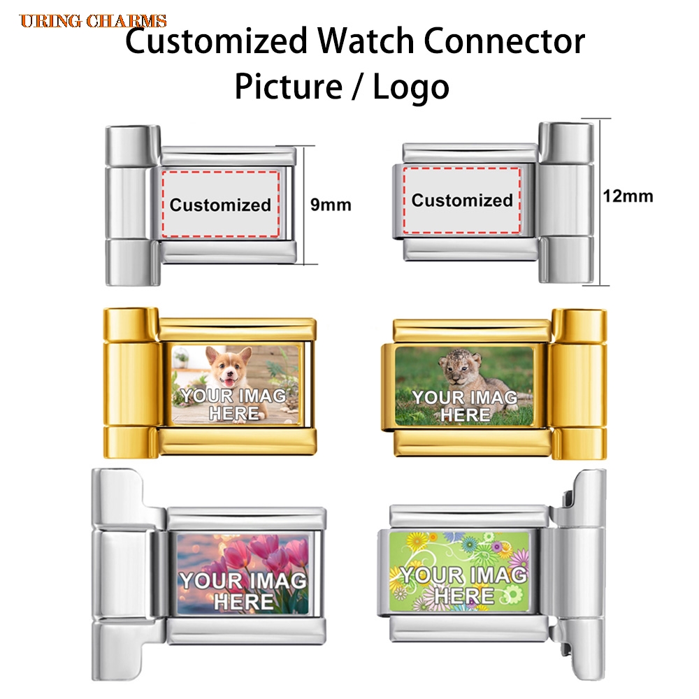 1 pair Picture Logo Customized - Jewelry Watches Men avis et prix