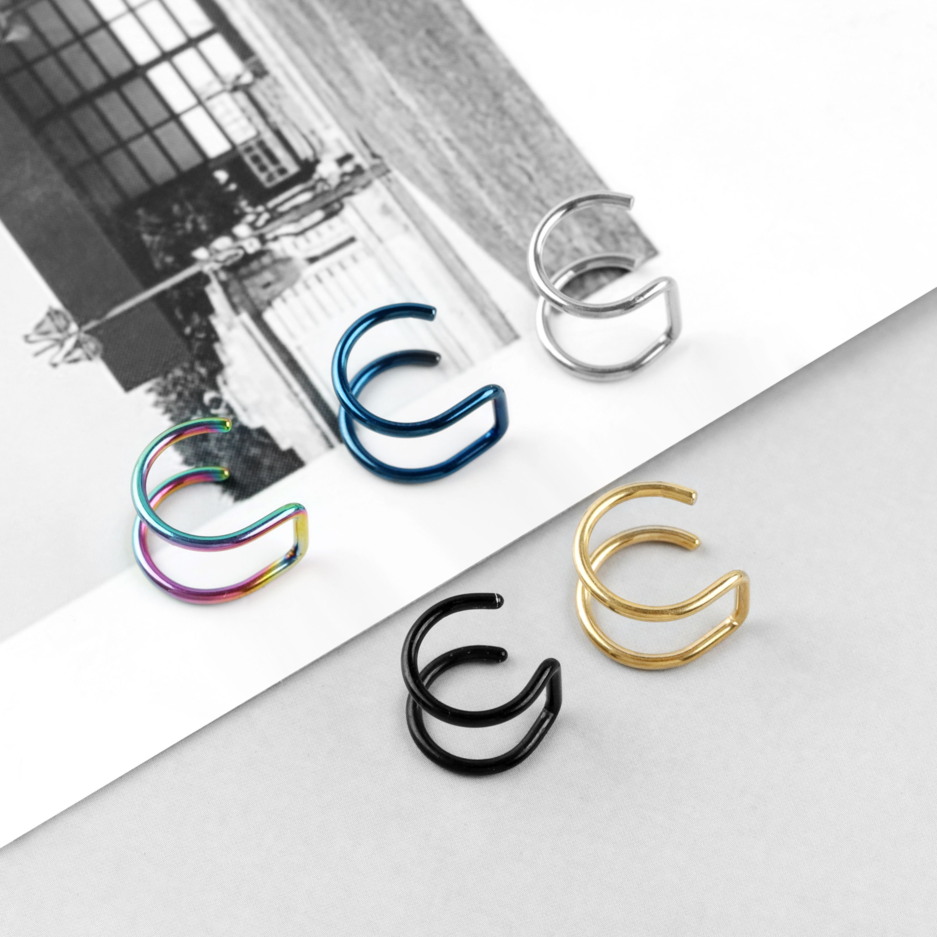 2pcs New No-Piercing Ear Cuffs - Ear Cuff No Piercing avis et prix