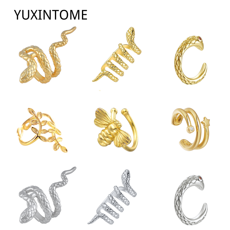 1PC Plated 24K Gold Vintage Cr - Ear Cuff No Piercing avis et prix
