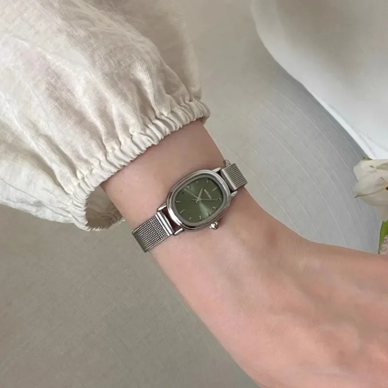 Small Oval Dial Green Watch Si - Jewelry Watches Women avis et prix