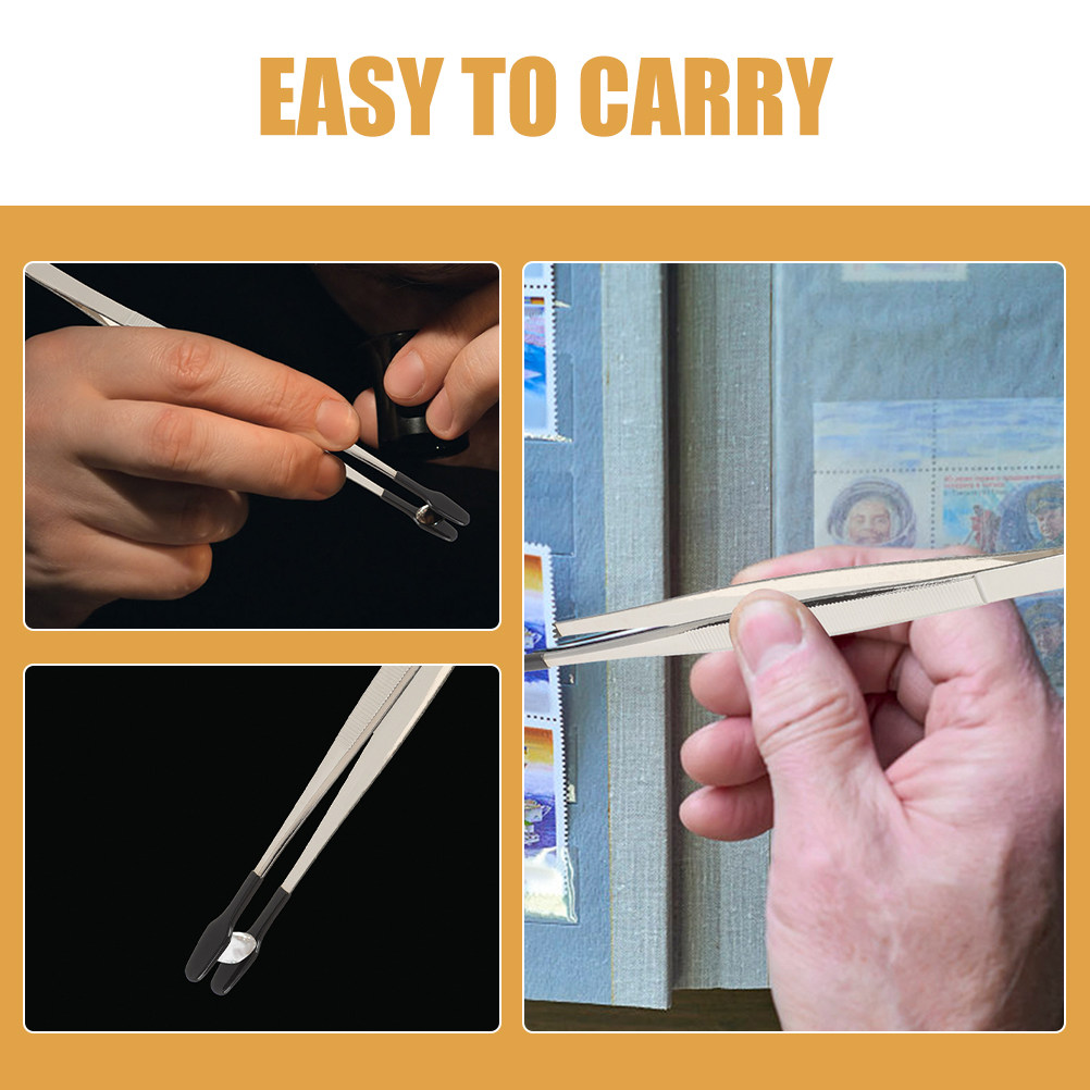 5Pcs Flat Head Tweezers for St - Collectors Coins Jewelry & Watches Of Smithtown Reviews avis et prix