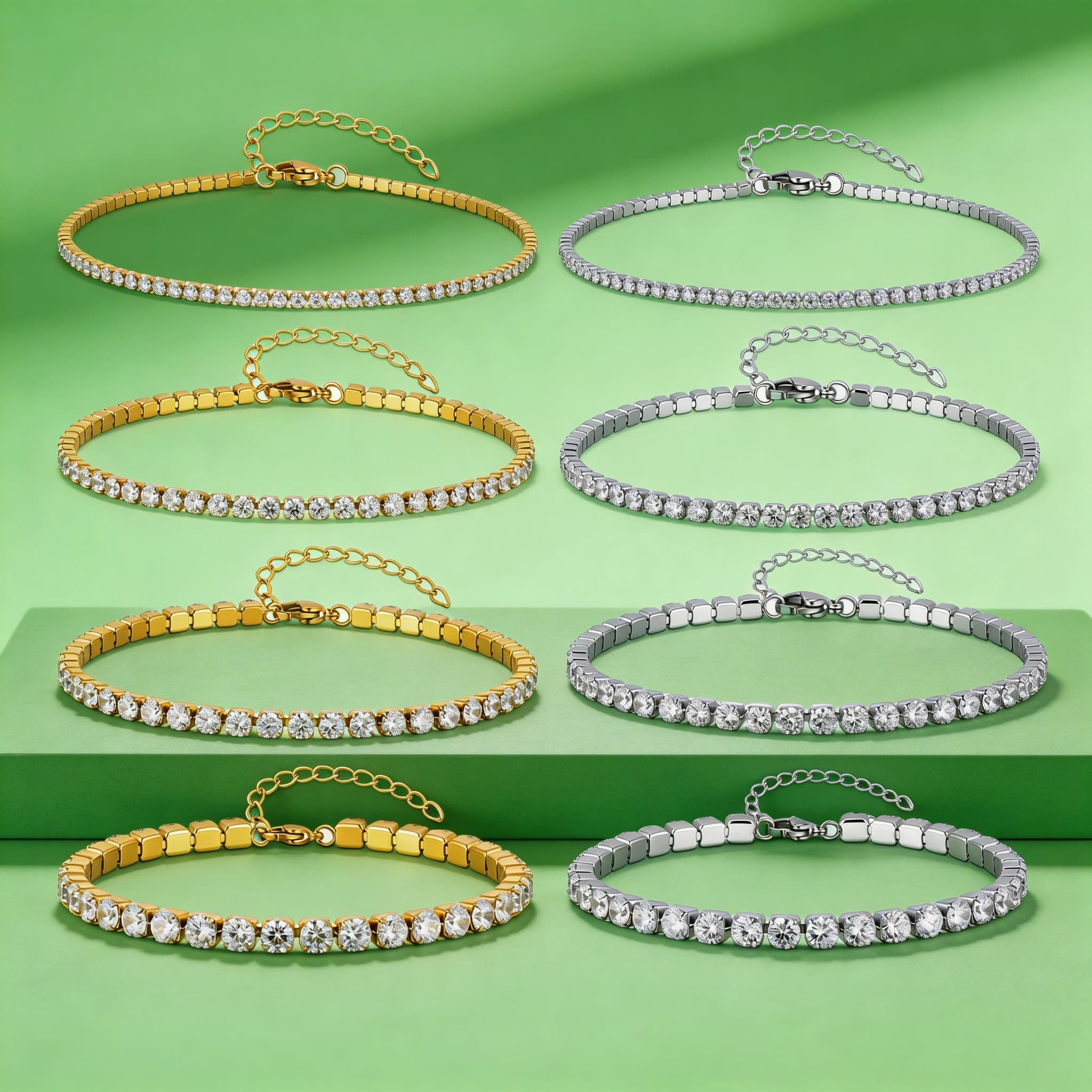 2/3/4/5MM Luxury Zircon Tennis - Jc Jewelry & Watches Photos avis et prix