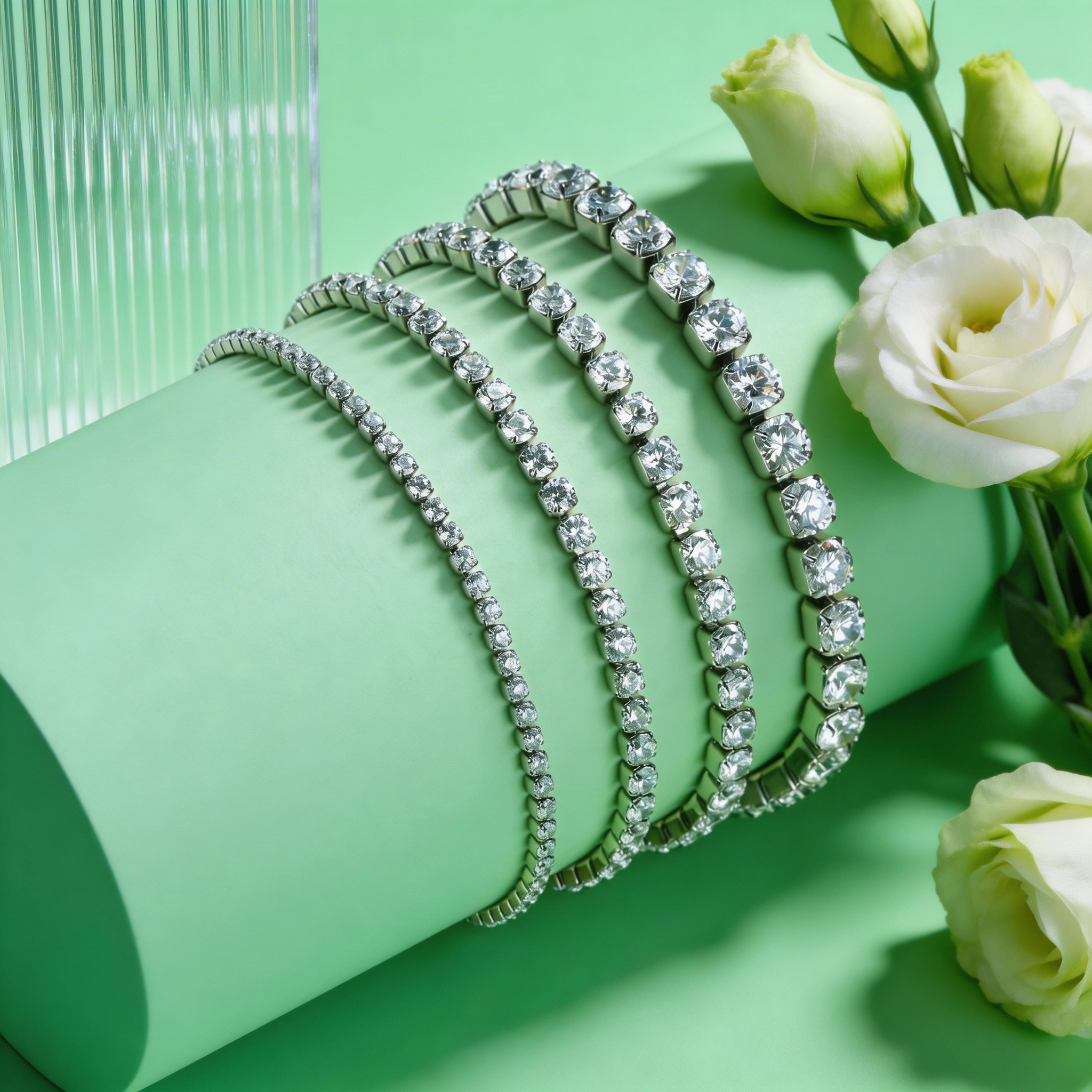 2/3/4/5MM Luxury Zircon Tennis - Jc Jewelry & Watches Photos avis et prix
