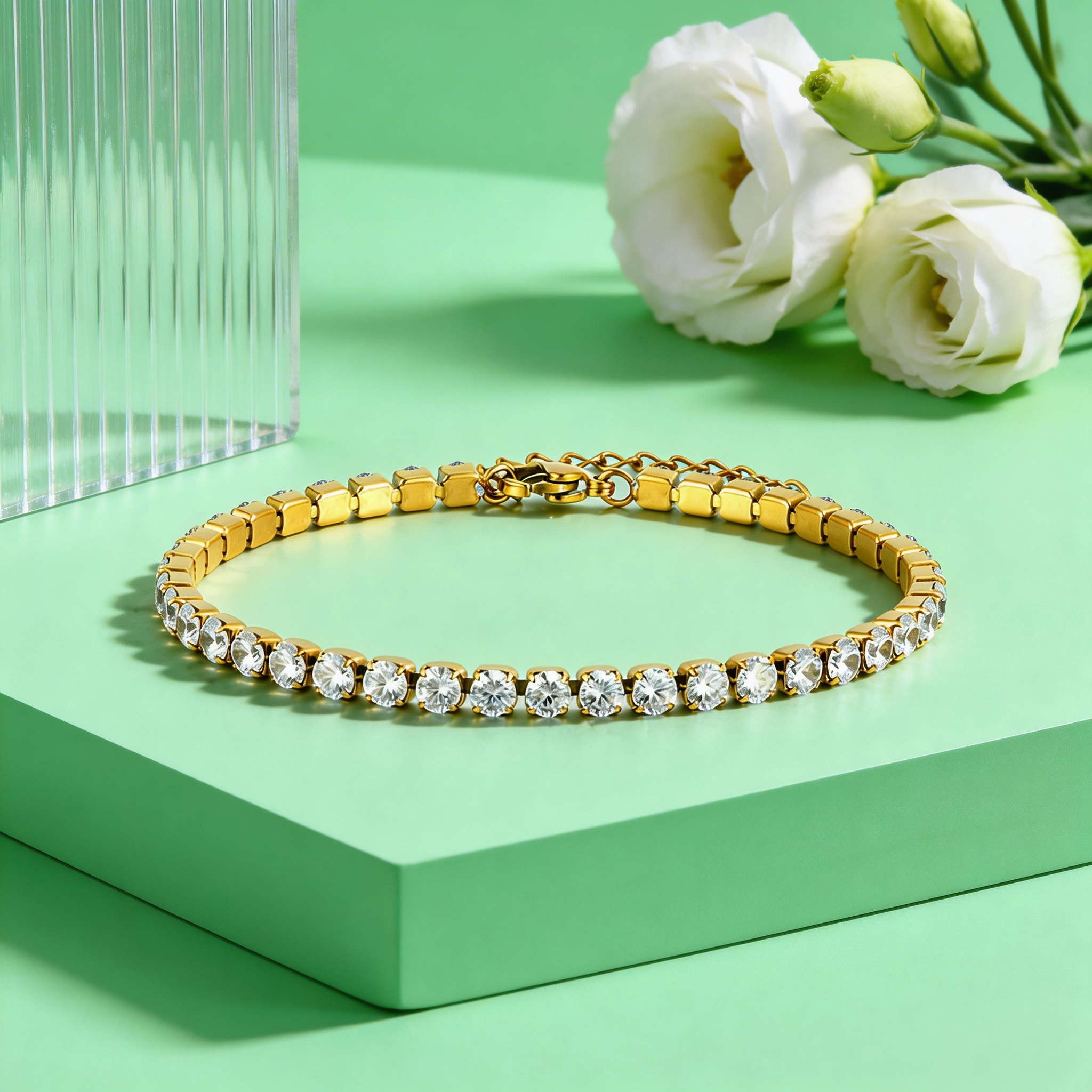 2/3/4/5MM Luxury Zircon Tennis - Jc Jewelry & Watches Photos avis et prix