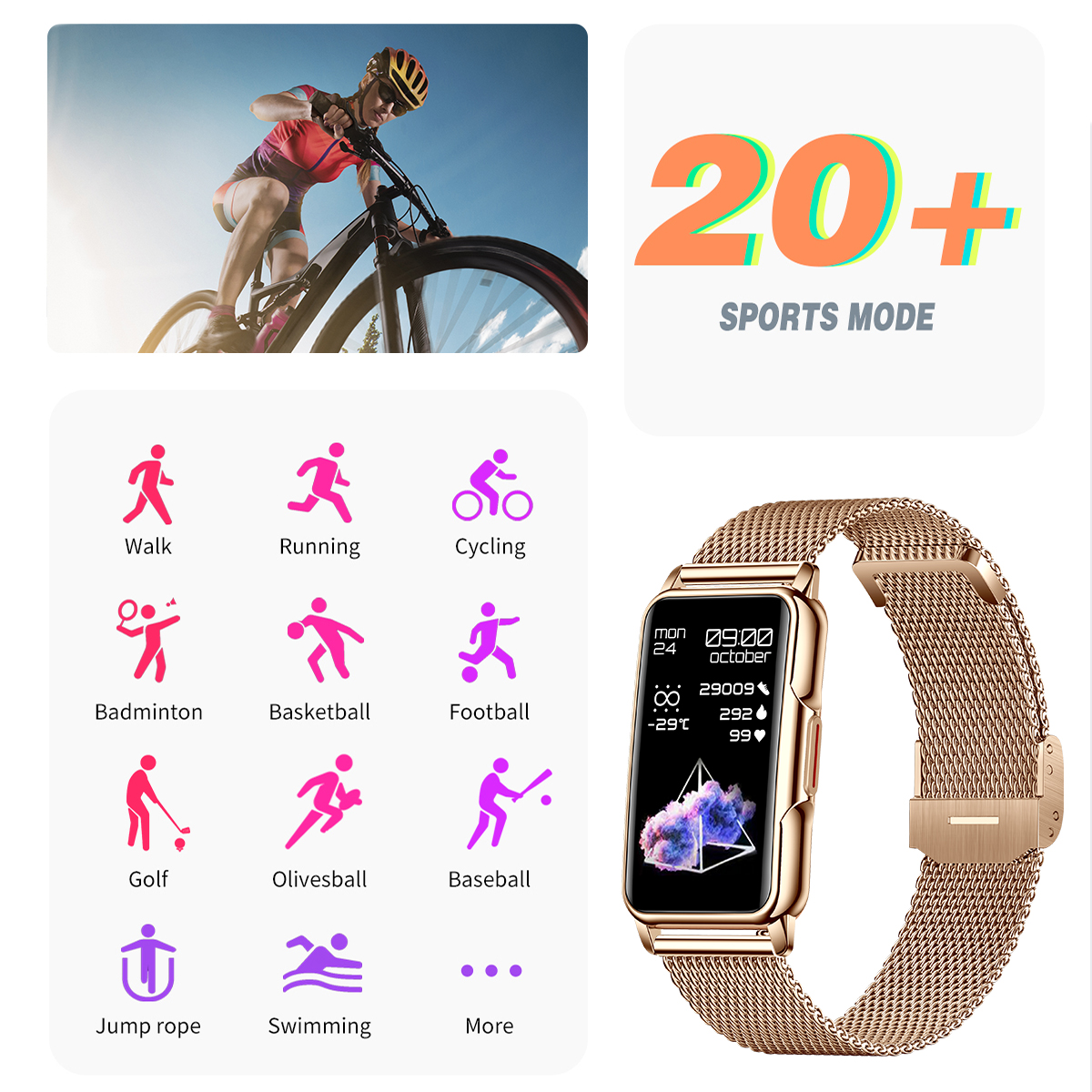 LIGE Smart Watch Men Women Fit - Jewelry Watches Women avis et prix
