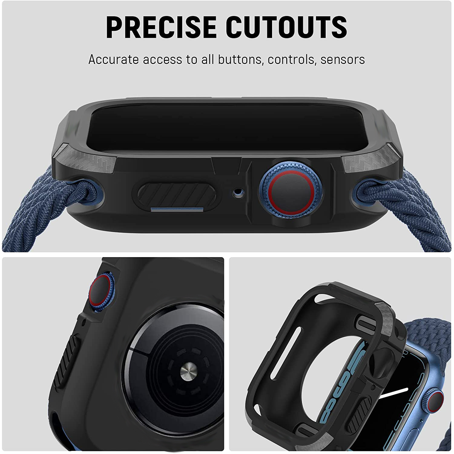 Rugged Cover for Apple Watch C - Jewelry Smart Watches avis et prix